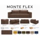 Диван Monte Flex Велюр Коричневый