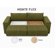Диван Monte Flex Велюр Оливковый