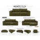 Диван Monte Flex Велюр Оливковый