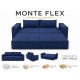 Диван Monte Flex Велюр Синий