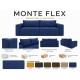 Диван Monte Flex Велюр Синий