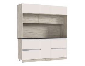 Кухня Карина 3,25м Компоновка №3 Кашемир, Дуб Крафт серый
