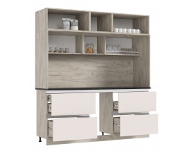 Кухня Карина 3,25м Компоновка №3 Кашемир, Дуб Крафт серый