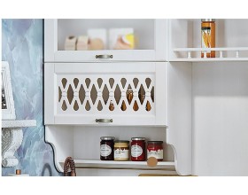 Кухня Милано 2,6*1,35м Белый текстурный, Белый, Антарес