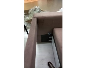 Уценка. Денди двухместный диван Велюр Монолит мокко