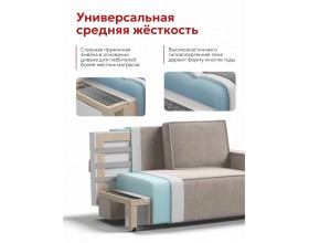 Лофт двухместный диван Велюр Монолит латте