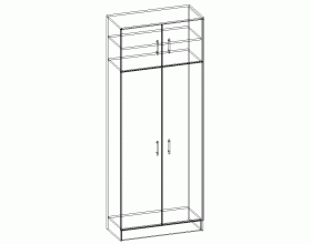 Шкаф двухстворчатый ПЛ-5