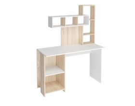 Стол компьютерный Олимп дуб сонома/ белый