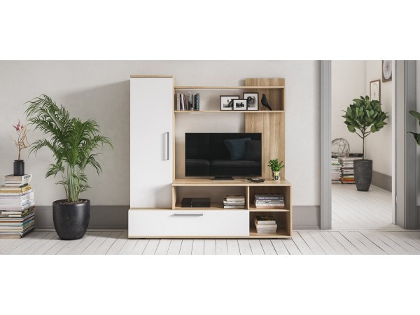 Денвер 150 стенка Сонома, Белый снег