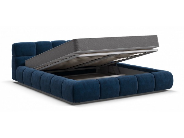 Кровать Босс Дрим Про+ПМ велюр Monolit синяя
