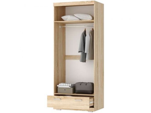 СОНАТА Шкаф ШС-900 Сонома-Белый глянец