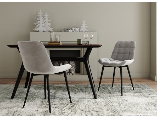 Комплект стульев Президент серый 2 шт. Комплект стульев Президент серый 2 шт.