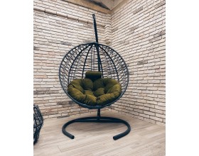 Подвесное кресло Кокон Круглое Премиум зигзаг