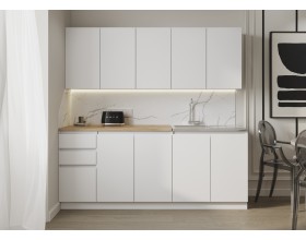 Кухня Мори 2,0 м Белый