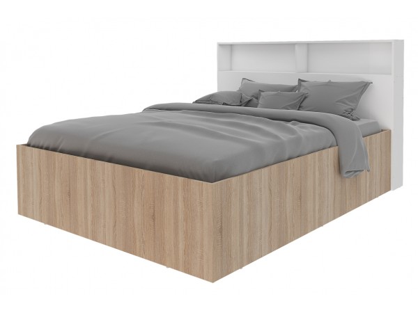 Кровать со спинкой с полками Илга СТЛ.415.03 + СТЛ.415.05