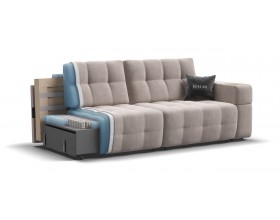 Босс ХО диван Велюр Монолит латте