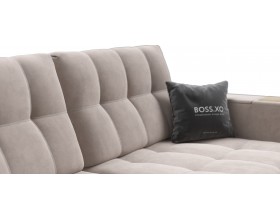 Босс ХО диван Велюр Монолит латте