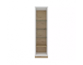 Балтимор 414.03 Шкаф со стеклом Белый/Дуб дикий