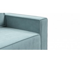 Норд двухместный диван Велюр Монолит аква