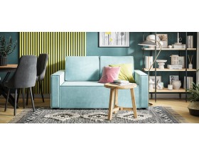 Норд двухместный диван Велюр Монолит аква