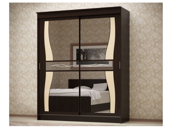 АЛЬЯНС шкаф-купе Стиль 1,8 м венге 