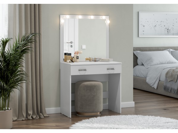 Стол туалетный Ронда СТ-01 белое дерево  Стол туалетный Ронда СТ-01 белое дерево