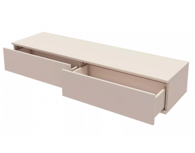 Лаура 464.16 Тумба 2 ящика (147,8х24,8х41,4)  Кашемир серый