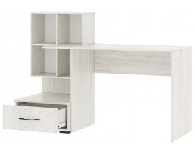 Письменно-компьютерный стол ПКС-10 Крафт белый