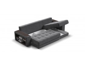 Дубай угловой диван Велюр Монолит серый, Монолит аква