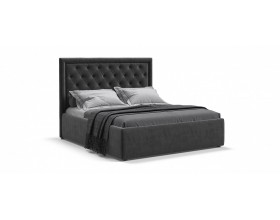 Кровать Босс Классик Про+ПМ велюр MONOLIT Серый  160*200