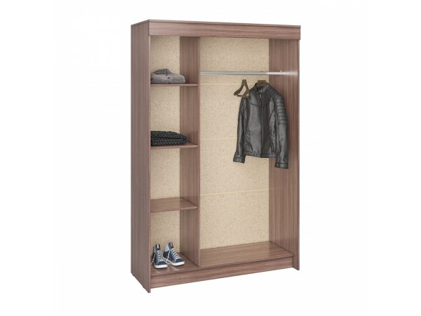 Шкаф-купе Бассо 1,3м ясень шимо темный/ясень шимо светлый