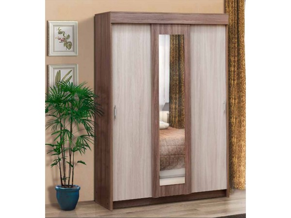 Шкаф-купе Бассо 1,3м ясень шимо темный/ясень шимо светлый