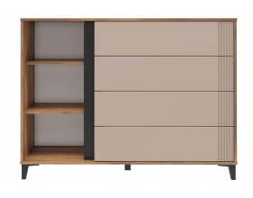 Богемия 463.03 Комод Дуб барокко/Бежевый