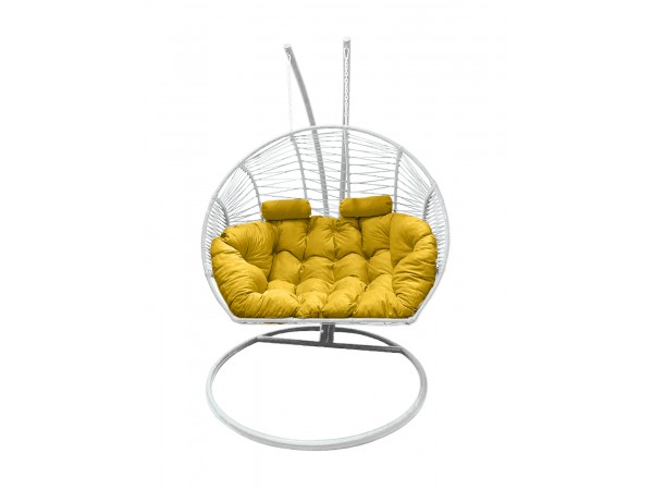 Подвесное кресло кокон Двойной Премиум Зигзаг