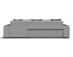 Дубай угловой диван Велюр Монолит сталь, Монолит серый