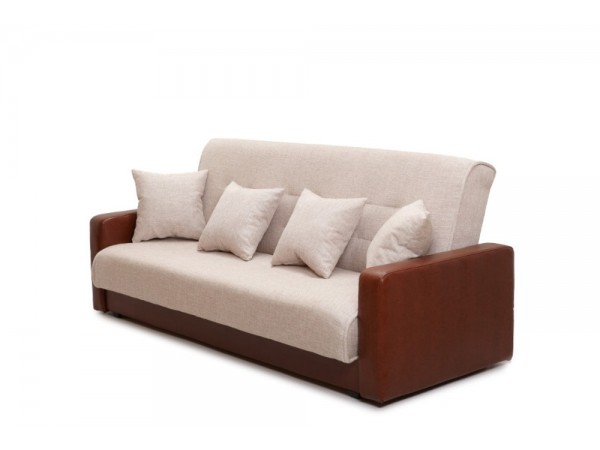 Диван Лондон рогожка бежевая (комби)