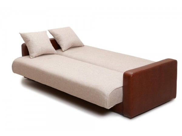 Диван Лондон рогожка бежевая (комби)