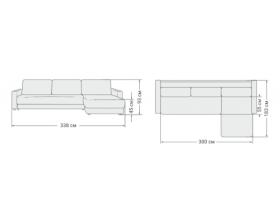 Босс Макс угловой диван Велюр Алькантара серый
