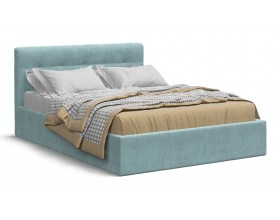 Кровать Белла 140*200 велюр MONOLIT Aqua NEW
