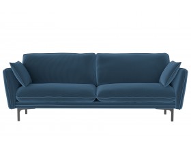 Гостевой диван Сиеста синий велюр