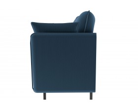 Гостевой диван Сиеста синий велюр