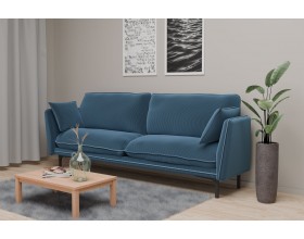 Гостевой диван Сиеста синий велюр