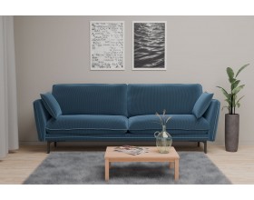 Гостевой диван Сиеста синий велюр