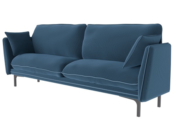 Гостевой диван Сиеста синий велюр