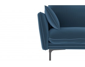 Гостевой диван Сиеста синий велюр