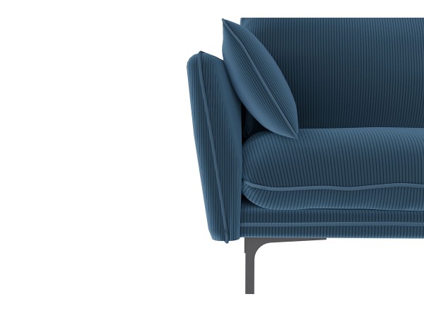 Гостевой диван Сиеста синий велюр