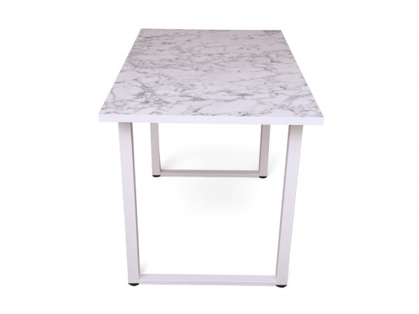 Стол ЛОФТ 1100*700 мрамор каррара 004