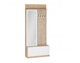 Вешалка Стоуби ВШ-1000 дуб крафт золотой/глянец белый