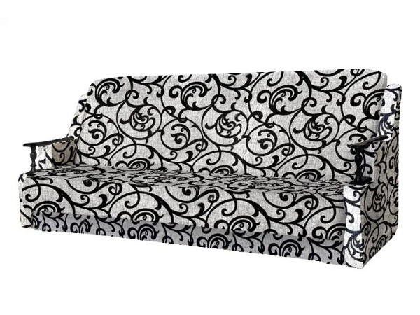 Анна диван (деревянные подлокотники/рогожка кубики коричневые) Анна диван (деревянные подлокотники/рогожка кубики коричневые)