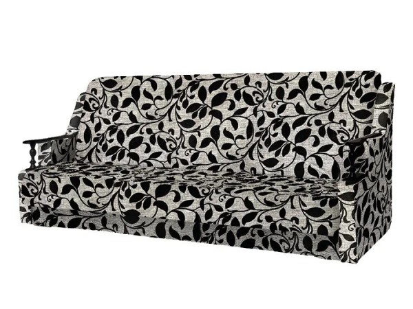 Анна диван (деревянные подлокотники/рогожка кубики коричневые) Анна диван (деревянные подлокотники/рогожка кубики коричневые)